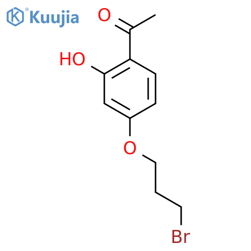 ETHANONE, 1-[4-(3-BROMOPROPOXY)-2-HYDROXYPHENYL]- structure