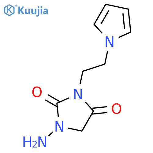 2,4-IMIDAZOLIDINEDIONE, 1-AMINO-3-[2-(1H-PYRROL-1-YL)ETHYL]- structure