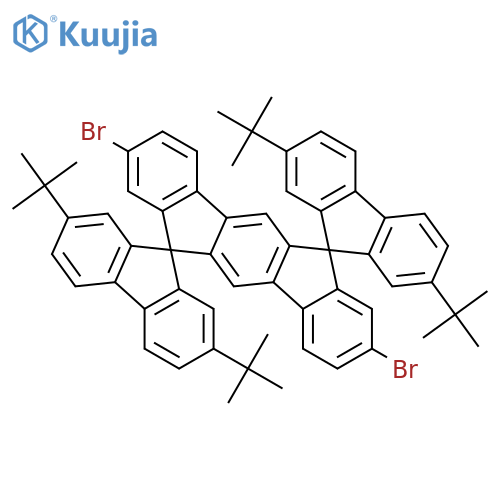 DISPIRO[9H-FLUORENE-9,6'(12'H)-INDENO[1,2-B]FLUORENE-12',9''-[9H]FLUORENE], 2',8'-DIBROMO-2,2'',7,7''-TETRAKIS(1,1-DIMETHYLETHYL)- structure