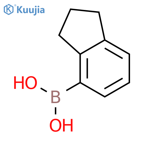 (2,3-dihydro-1H-inden-4-yl)boronic acid structure