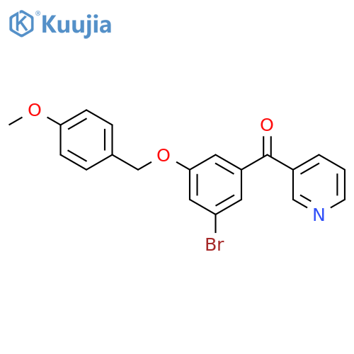 Methanone, [3-bromo-5-[(4-methoxyphenyl)methoxy]phenyl]-3-pyridinyl- structure