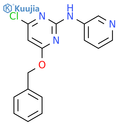 2-Pyrimidinamine, 4-chloro-6-(phenylmethoxy)-N-3-pyridinyl- structure