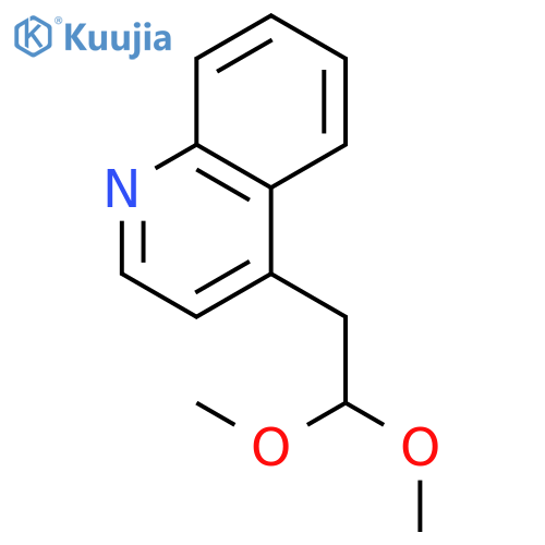 Quinoline, 4-(2,2-dimethoxyethyl)- structure