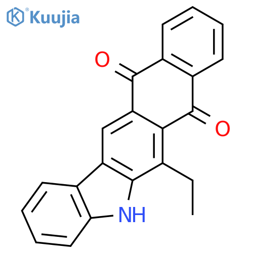 5H-Naphtho[2,3-b]carbazole-7,12-dione, 6-ethyl- structure