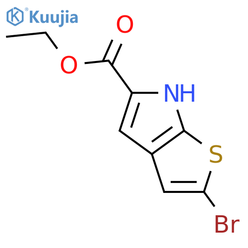 ethyl 2-bromo-6H-thieno2,3-bpyrrole-5-carboxylate structure