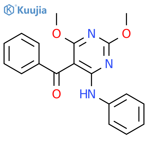 Methanone, [2,4-dimethoxy-6-(phenylamino)-5-pyrimidinyl]phenyl- structure