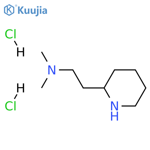 dimethyl[2-(piperidin-2-yl)ethyl]amine dihydrochloride structure