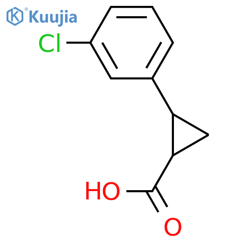 2-(3-Chlorophenyl)cyclopropanecarboxylic acid structure