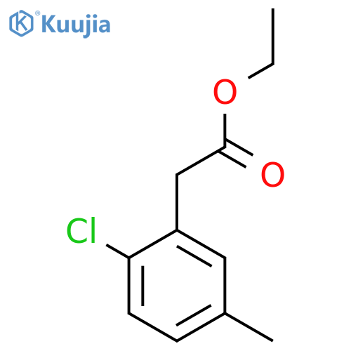 Ethyl 2-chloro-5-methylphenylacetate structure