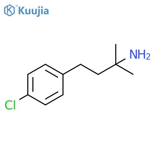 4-(4-chlorophenyl)-2-methylbutan-2-amine structure