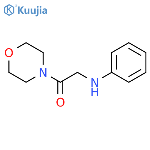N-(2-morpholin-4-yl-2-oxoethyl)aniline structure