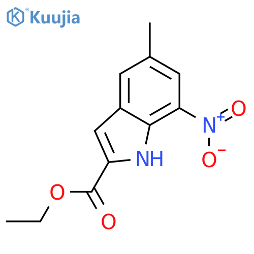 ethyl 5-methyl-7-nitro-1H-indole-2-carboxylate structure