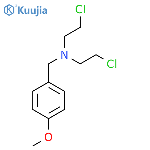 Bis-(2-chloro-ethyl)-(4-methoxy-benzyl)-amine structure