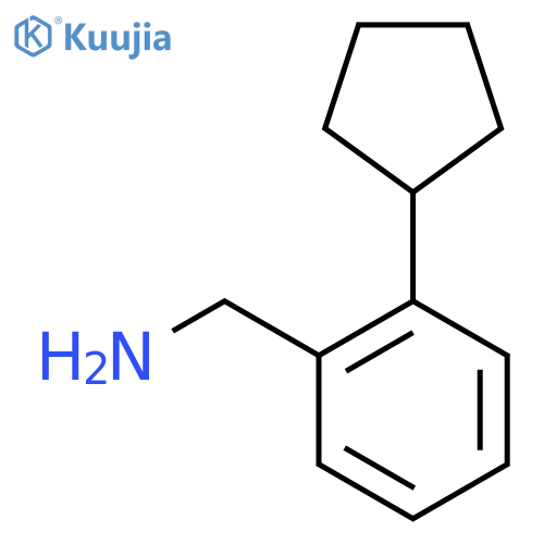 (2-Cyclopentylbenzyl)amine structure