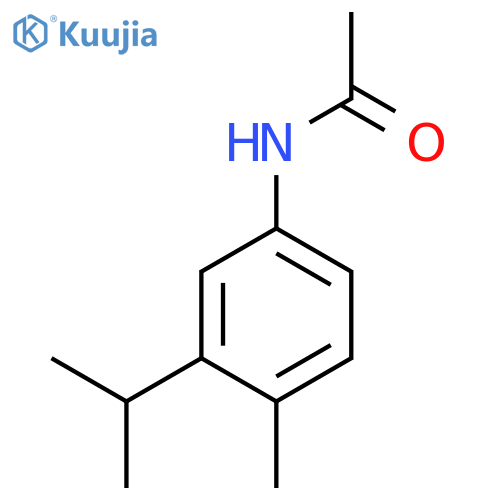 Acetamide, N-[4-methyl-3-(1-methylethyl)phenyl]- structure