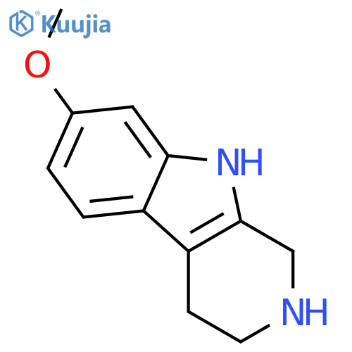 2,3,4,9-tetrahydro-7-methoxy-1H-Pyrido[3,4-b]indole structure