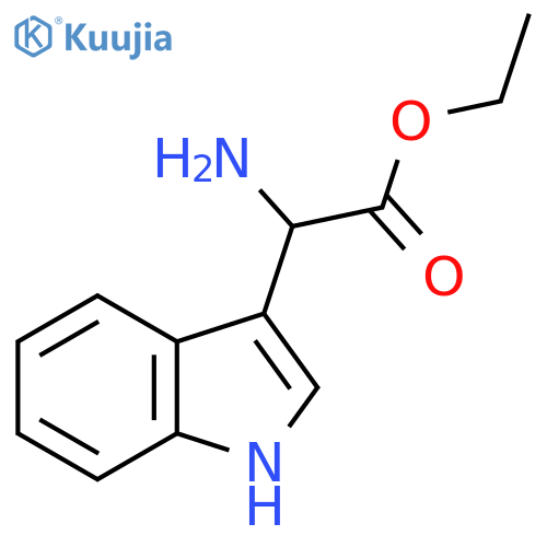 Ethyl 2-amino-2-(1H-indol-3-yl)acetate structure