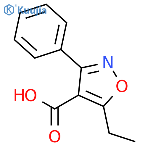 5-ethyl-3-phenylisoxazole-4-carboxylic acid structure