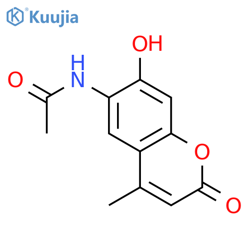 Acetamide, N-(7-hydroxy-4-methyl-2-oxo-2H-1-benzopyran-6-yl)- structure