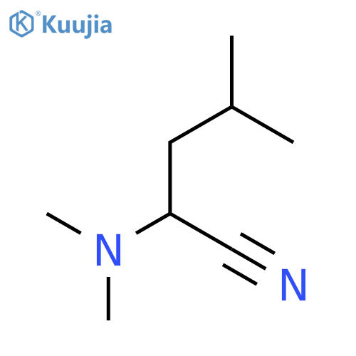 PENTANENITRILE, 2-(DIMETHYLAMINO)-4-METHYL- structure