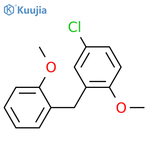 BENZENE, 4-CHLORO-1-METHOXY-2-[(2-METHOXYPHENYL)METHYL]- structure