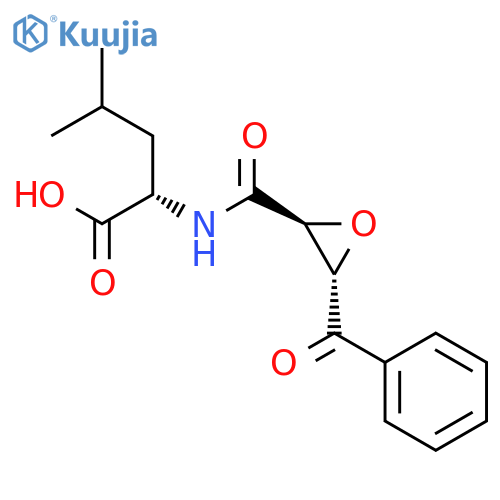 L-Leucine, N-[[(2S,3S)-3-benzoyl-2-oxiranyl]carbonyl]- structure