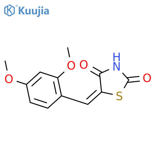 2,4-Thiazolidinedione, 5-[(2,4-dimethoxyphenyl)methylene]- structure