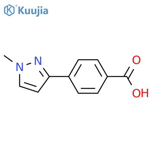 4-(1-Methyl-1H-pyrazol-3-yl)benzoic acid structure