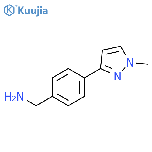 4-(1-methyl-1H-pyrazol-3-yl)benzylamine structure