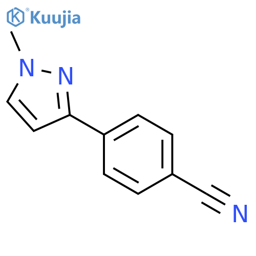 4-(1-Methyl-1H-pyrazol-3-yl)benzonitrile structure