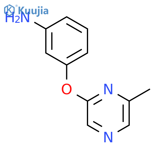 3-(6-Methylpyrazin-2-yl)oxyaniline structure