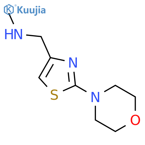 4-Thiazolemethanamine,N-methyl-2-(4-morpholinyl)- structure