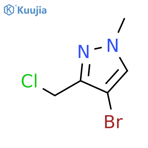 4-Bromo-3-(chloromethyl)-1-methyl-1H-pyrazole structure