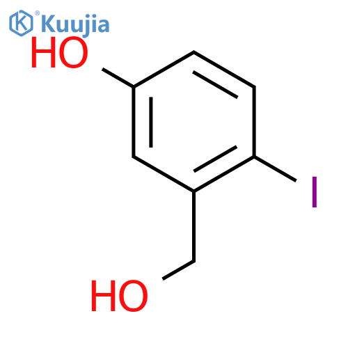 3-(Hydroxymethyl)-4-iodophenol structure