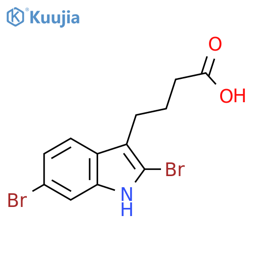4-(2,6-dibromo-1H-indol-3-yl)butanoic acid structure
