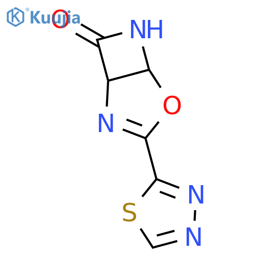 4-OXA-2,6-DIAZABICYCLO[3.2.0]HEPT-2-EN-7-ONE, 3-(1,3,4-THIADIAZOL-2-YL)- structure