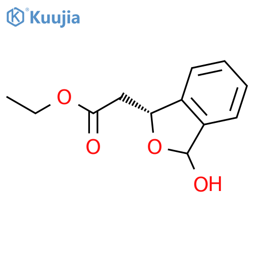 1-Isobenzofuranacetic acid, 1,3-dihydro-3-hydroxy-, ethyl ester, (1R)- structure