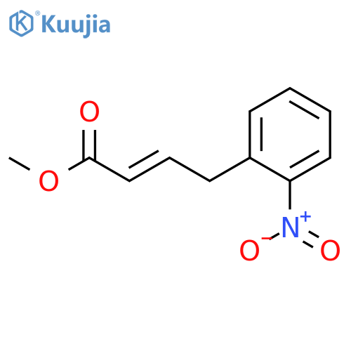2-BUTENOIC ACID, 4-(2-NITROPHENYL)-, METHYL ESTER structure