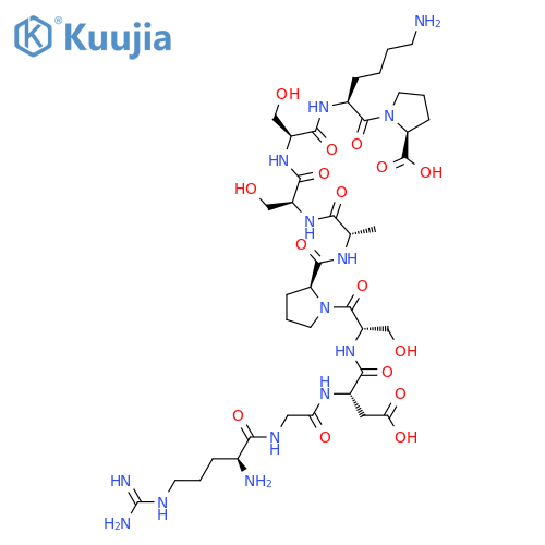 L-Proline,L-arginylglycyl-L-a-aspartyl-L-seryl-L-prolyl-L-alanyl-L-seryl-L-seryl-L-lysyl- structure