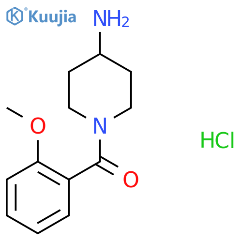 (4-Aminopiperidin-1-yl)(2-methoxyphenyl)methanone hydrochloride structure