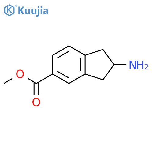 methyl 2-amino-2,3-dihydro-1H-indene-5-carboxylate structure