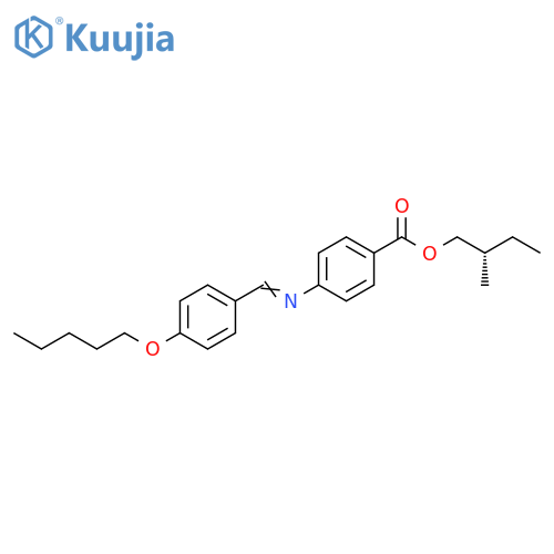 Benzoic acid, 4-[[[4-(pentyloxy)phenyl]methylene]amino]-, 2-methylbutylester, (S)- structure