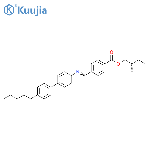 Benzoic acid, 4-[[(4'-pentyl[1,1'-biphenyl]-4-yl)imino]methyl]-,2-methylbutyl ester, (S)- structure