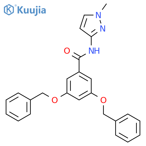 Benzamide, N-(1-methyl-1H-pyrazol-3-yl)-3,5-bis(phenylmethoxy)- structure