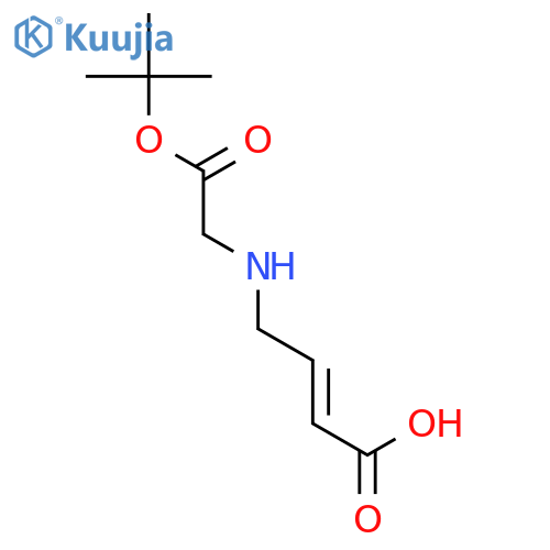 (2E)-4-{(tert-butoxy)carbonyl(methyl)amino}but-2-enoic acid structure