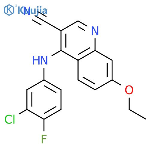 3-QUINOLINECARBONITRILE, 4-[(3-CHLORO-4-FLUOROPHENYL)AMINO]-7-ETHOXY- structure
