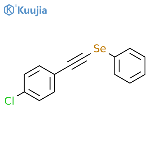 BENZENE, 1-CHLORO-4-[(PHENYLSELENO)ETHYNYL]- structure