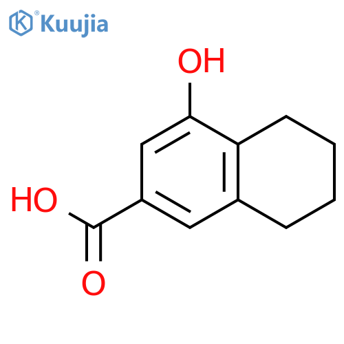 2-Naphthalenecarboxylic acid, 5,6,7,8-tetrahydro-4-hydroxy- structure