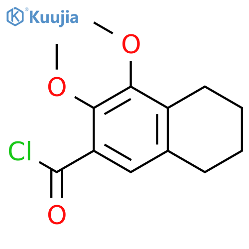 2-Naphthalenecarbonyl chloride, 5,6,7,8-tetrahydro-3,4-dimethoxy- structure
