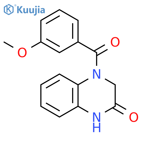 4-(3-methoxybenzoyl)-1,2,3,4-tetrahydroquinoxalin-2-one structure
